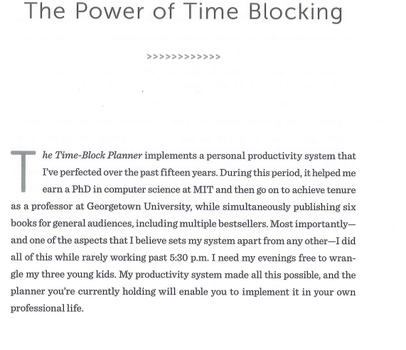 The Time-Block Planner by Cal Newport 