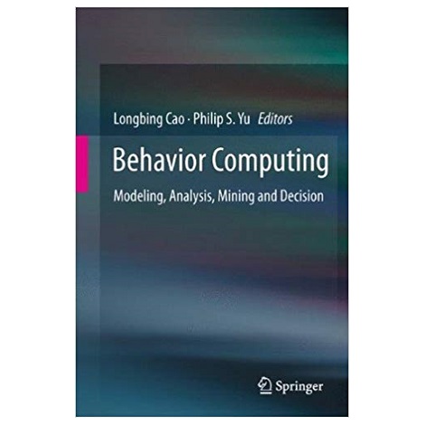 Behavior Computing by Longbing Cao PDF