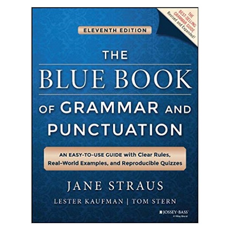 The Blue Book of Grammar and Punctuation by Jane Straus