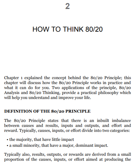 The 80/20 Principle by Richard Koch PDF