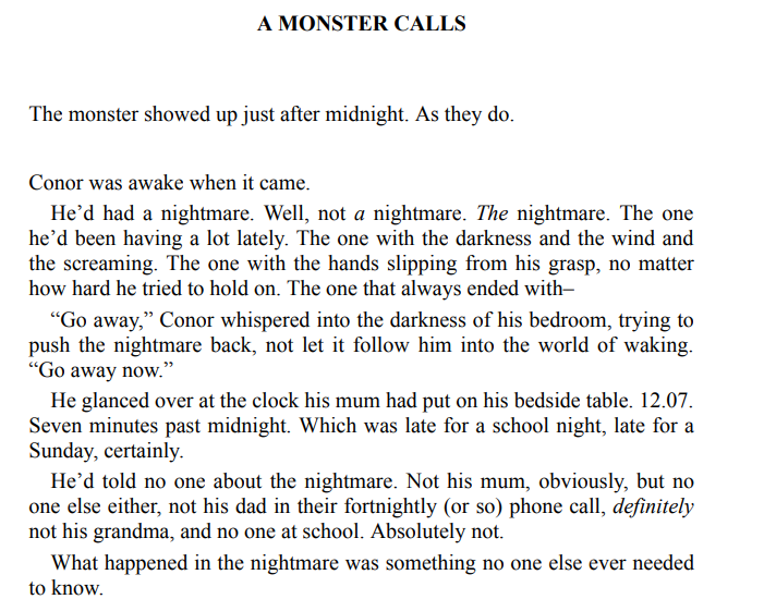 A Monster Calls by Patrick Ness ePub