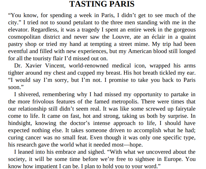Tasting Paris A Good Doctor Sh By Renea Mason