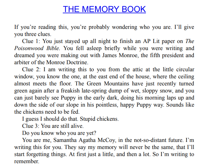 The Memory Book by Lara Avery ePub