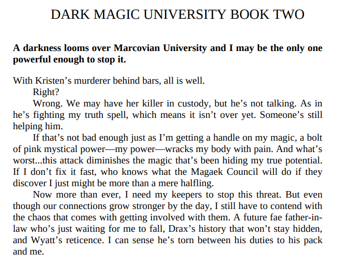 Dark Magic University Two by Jenna Edon