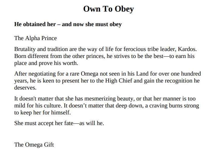Own To Obey by Zoey Ellis ePub