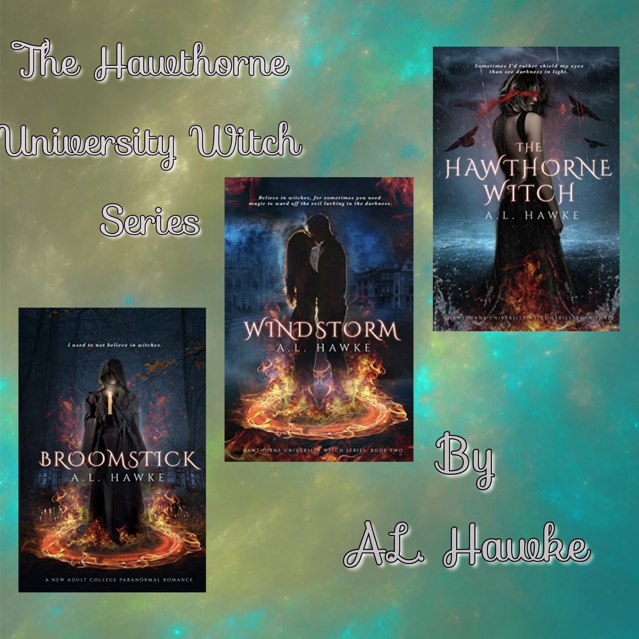 The Hawthorne University Witch series by A.L. Hawke